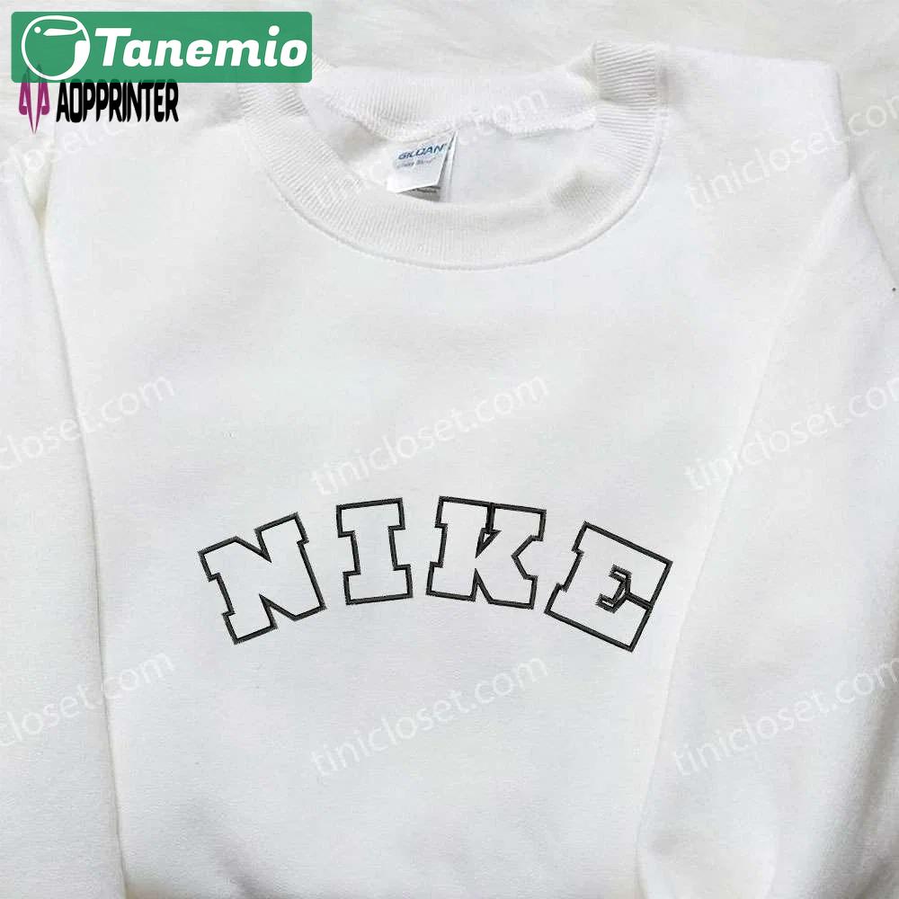Nike-inspired embroidered shirt: perfect family gifts for athletes Embroidered Shirt