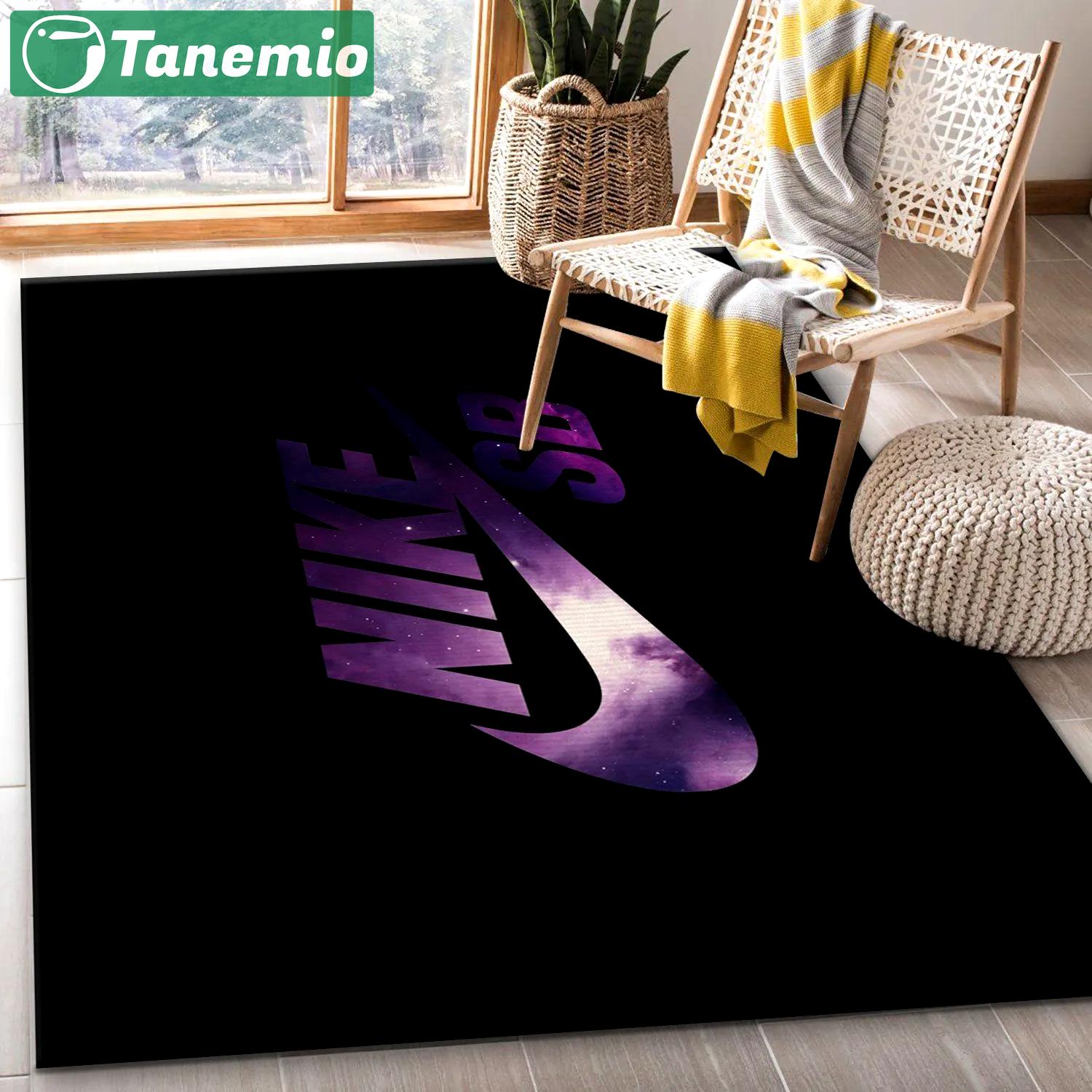 Nike logo type 799. Upgrade Your Living Room with Luxury Home Decor: Area Carpets, Floor Decor, Door Mats, and Hot Gift Items with style a High-End Fashion Brand Rectangle Rug