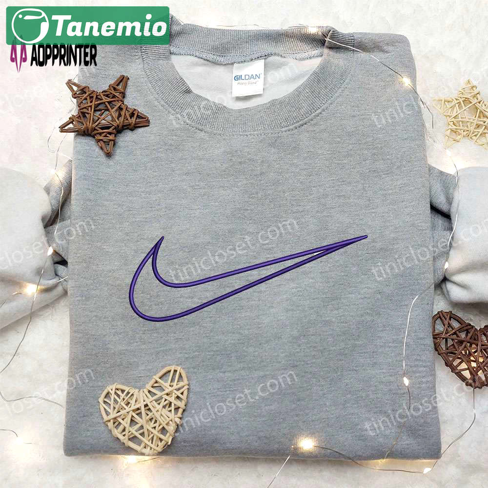 Nike swoosh embroidered sweatshirt & shirt: best birthday gift ideas Embroidered Shirt