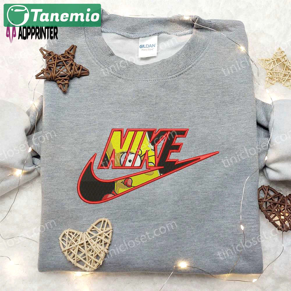 Nike x bart simpson embroidered sweatshirt: the ultimate simpson cartoon-inspired shirt Embroidered Shirt