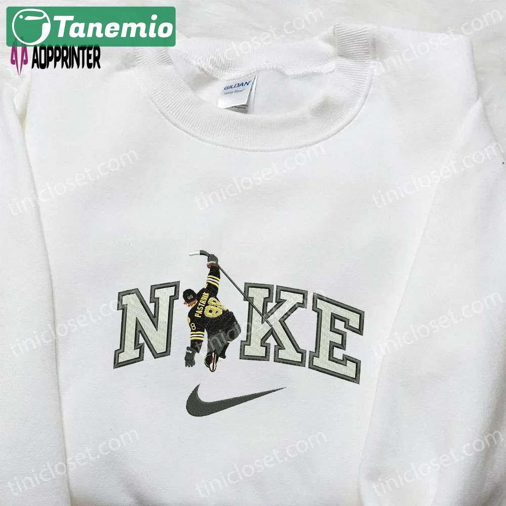 Nike x david pastrnak nhl sport hoodie: boston bruins embroidered shirt & t-shirt Embroidered Shirt