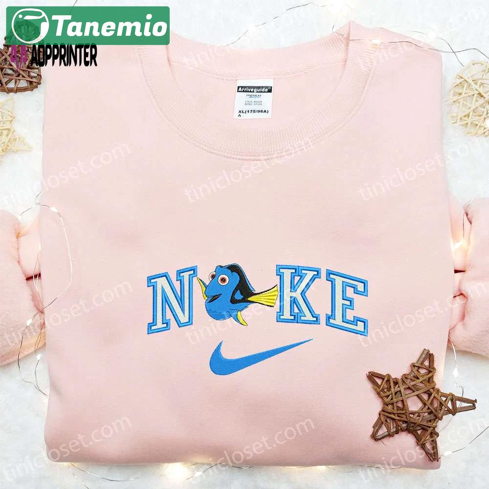 Nike x dory embroidered shirt: finding dory disney inspired apparel Embroidered Shirt