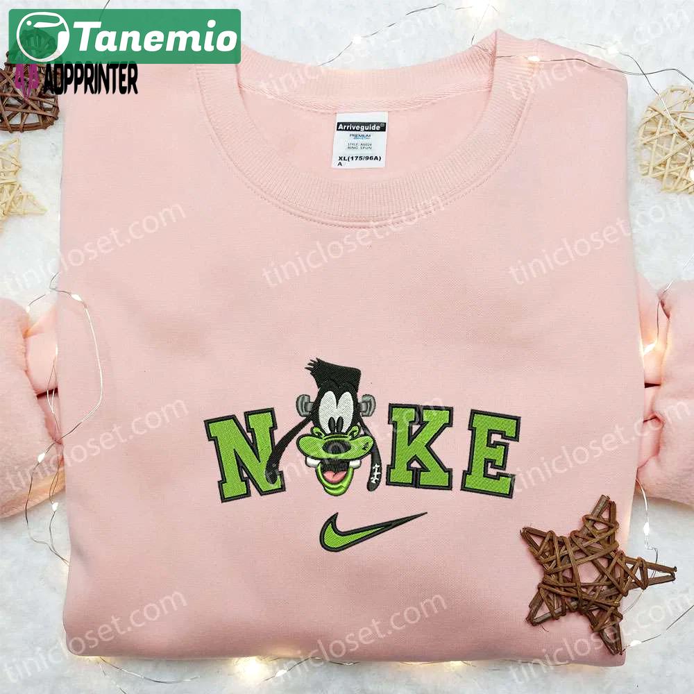 Nike x goofy halloween frankenstein embroidered shirt disney inspired halloween tee Embroidered Shirt