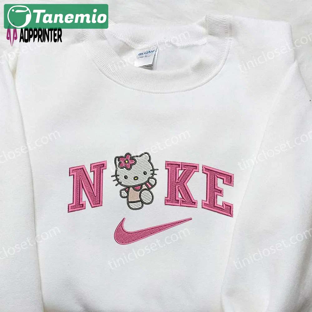 Nike x hello kitty embroidered shirt & sweatshirt: cute gifts for daughter Embroidered Shirt