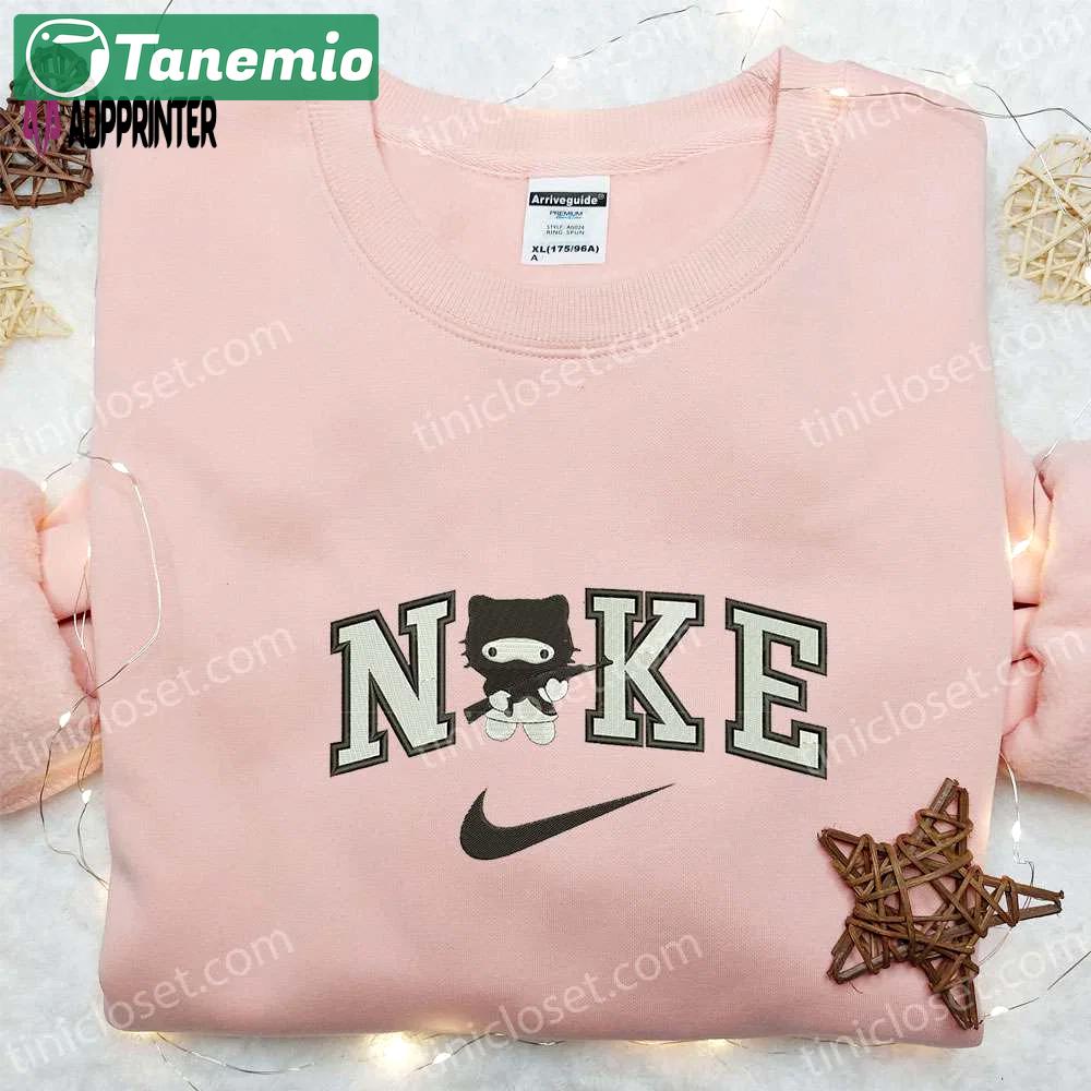 Nike x hello kitty star wars embroidered sweatshirt: cartoon shirt inspired t-shirt Embroidered Shirt