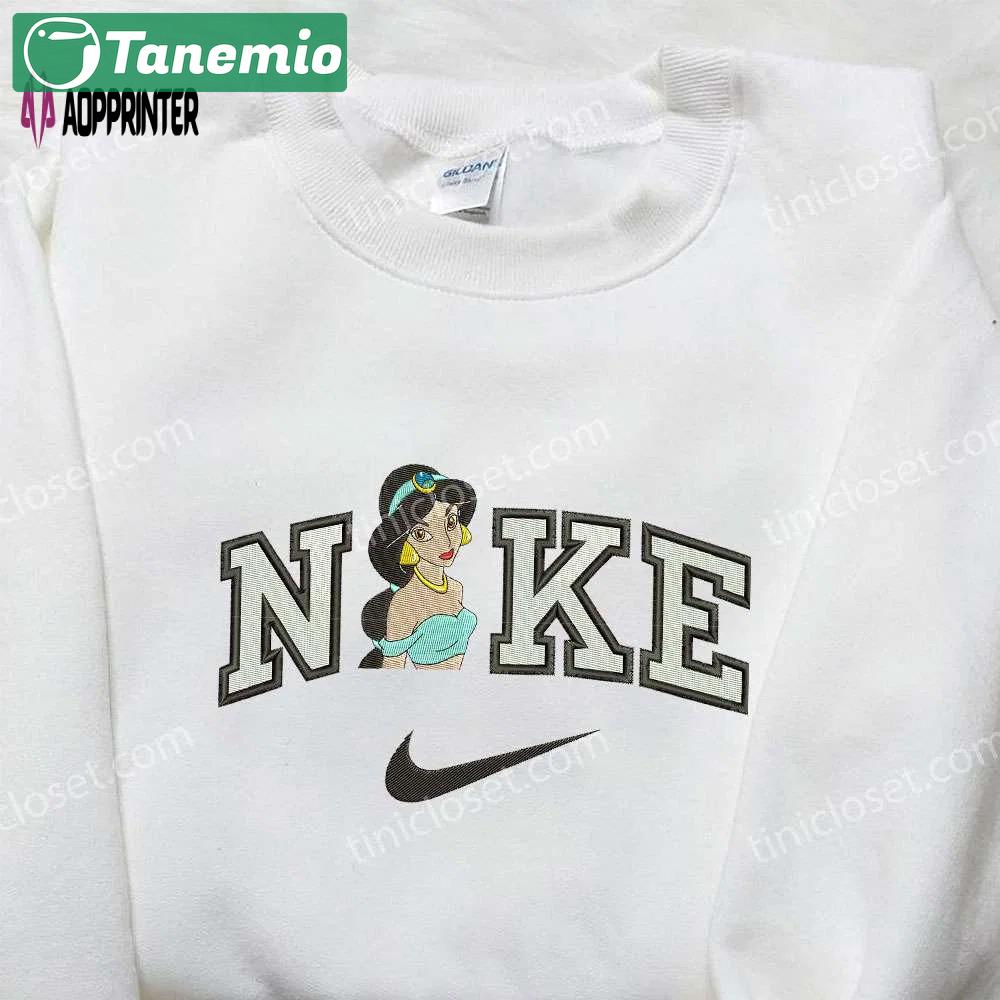 Nike x jasmine & disney princess embroidered shirt – inspired nike design Embroidered Shirt