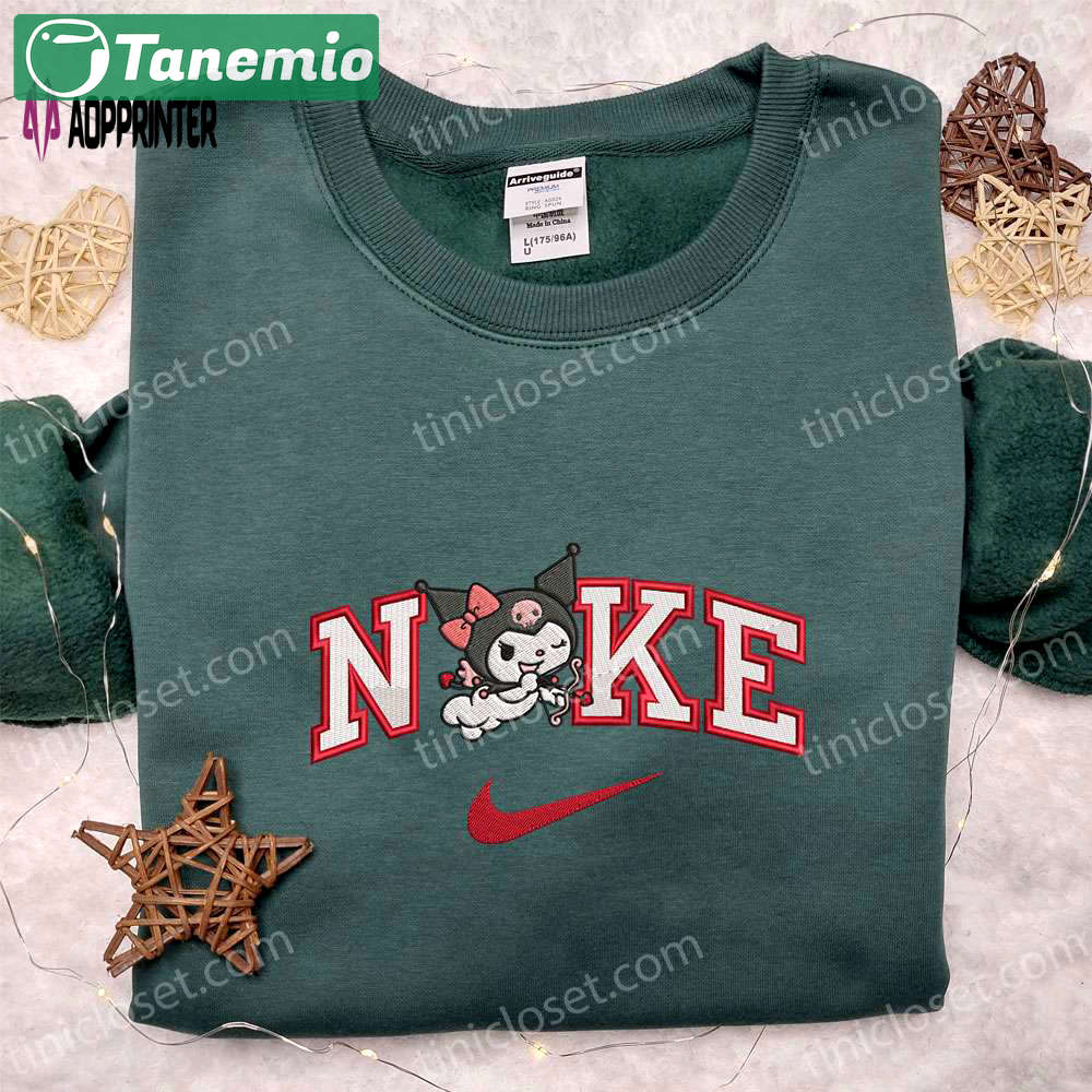 Nike x kuromi cupid shirt & cartoon hoodie: best valentine’s day gift ideas Embroidered Shirt