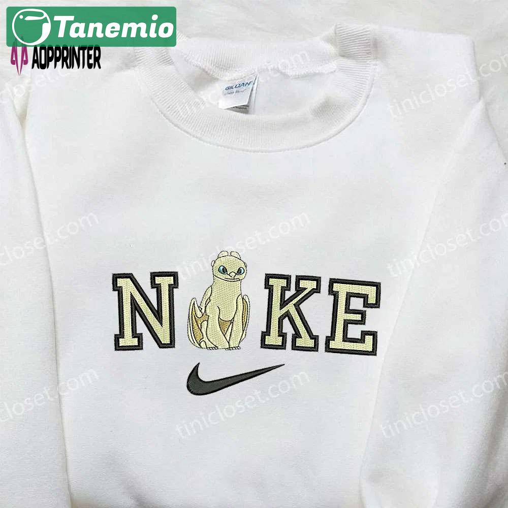 Nike x light furry how to train your dragon movie embroidered shirt: stylish & unique design Embroidered Shirt