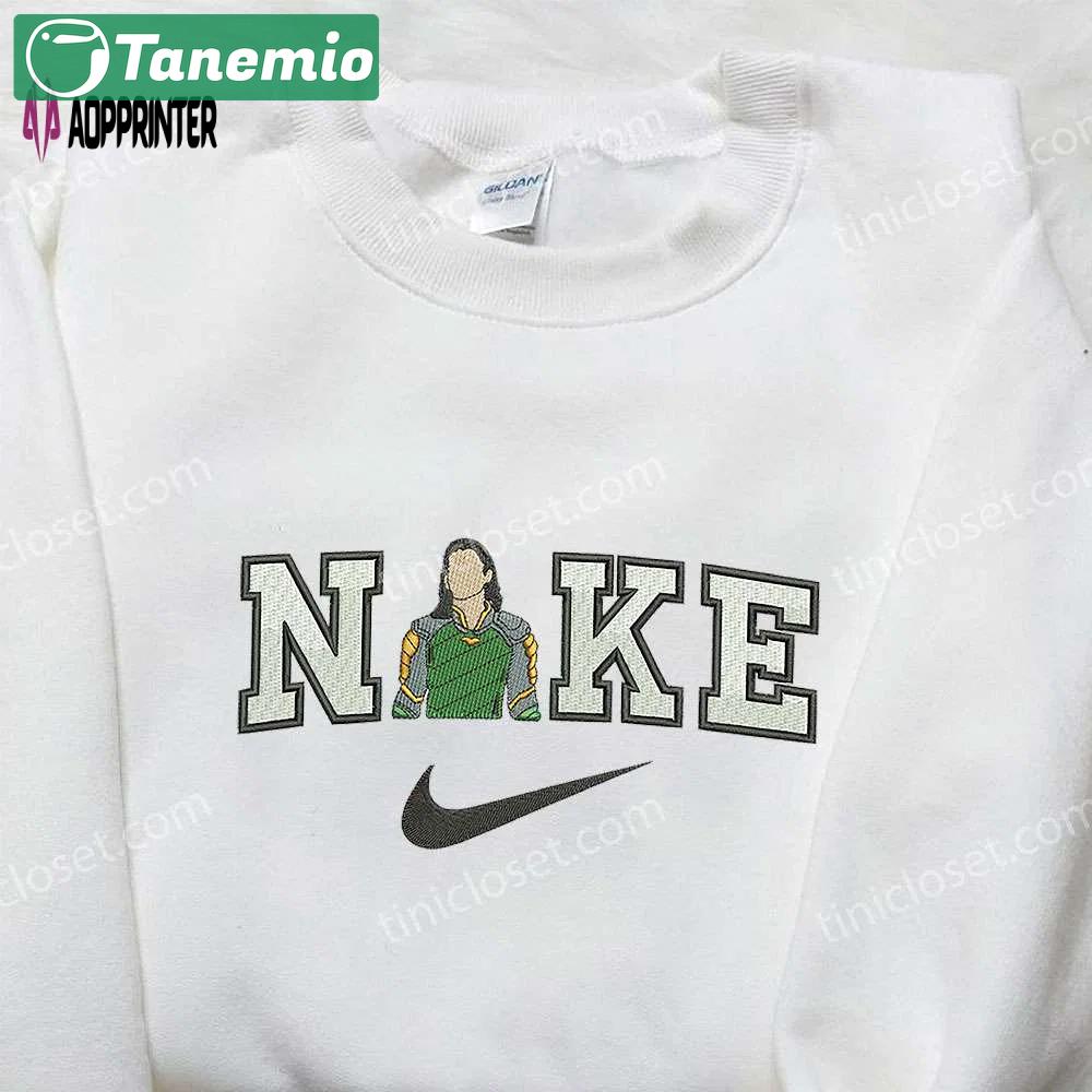 Nike x loki embroidered shirt: marvel-inspired & stylish nike shirt Embroidered Shirt