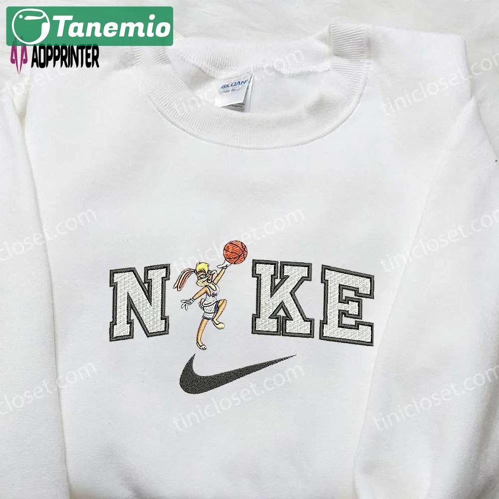 Nike x lola bunny basketball embroidered shirt: cartoon & custom design Embroidered Shirt