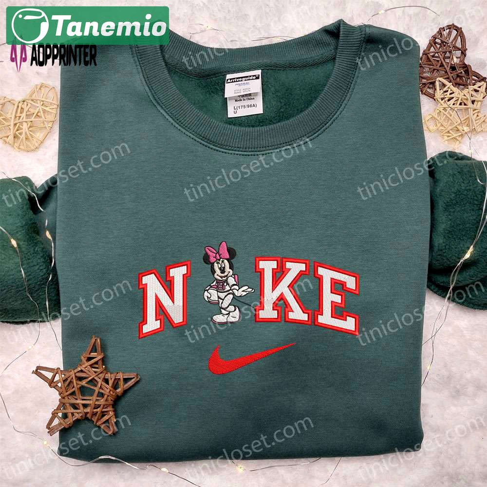 Nike x minnie astronaut shirt & disney characters hoodie: best gift ideas Embroidered Shirt