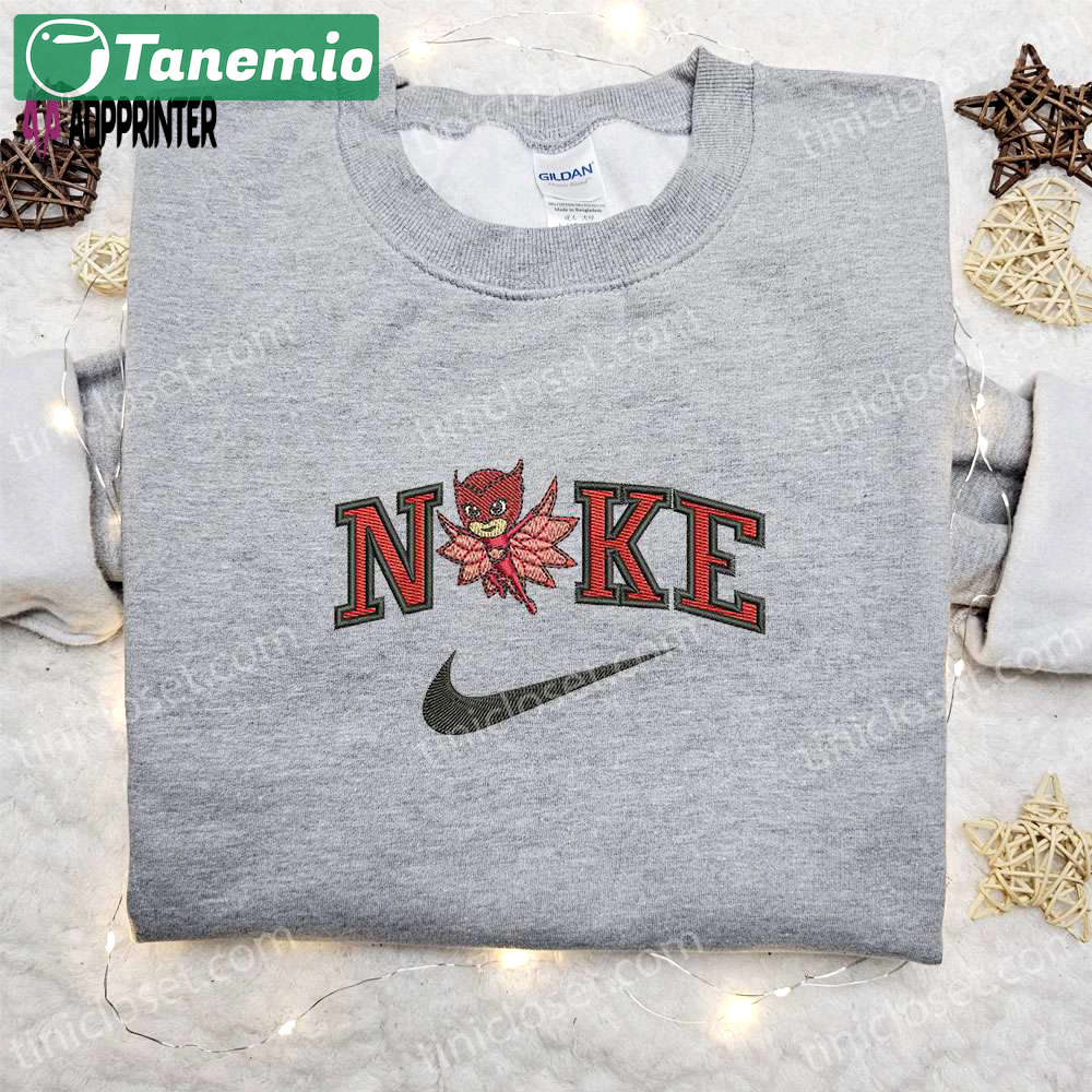 Nike x owlette cartoon hoodie disney characters & inspired embroidered shirt collection Embroidered Shirt