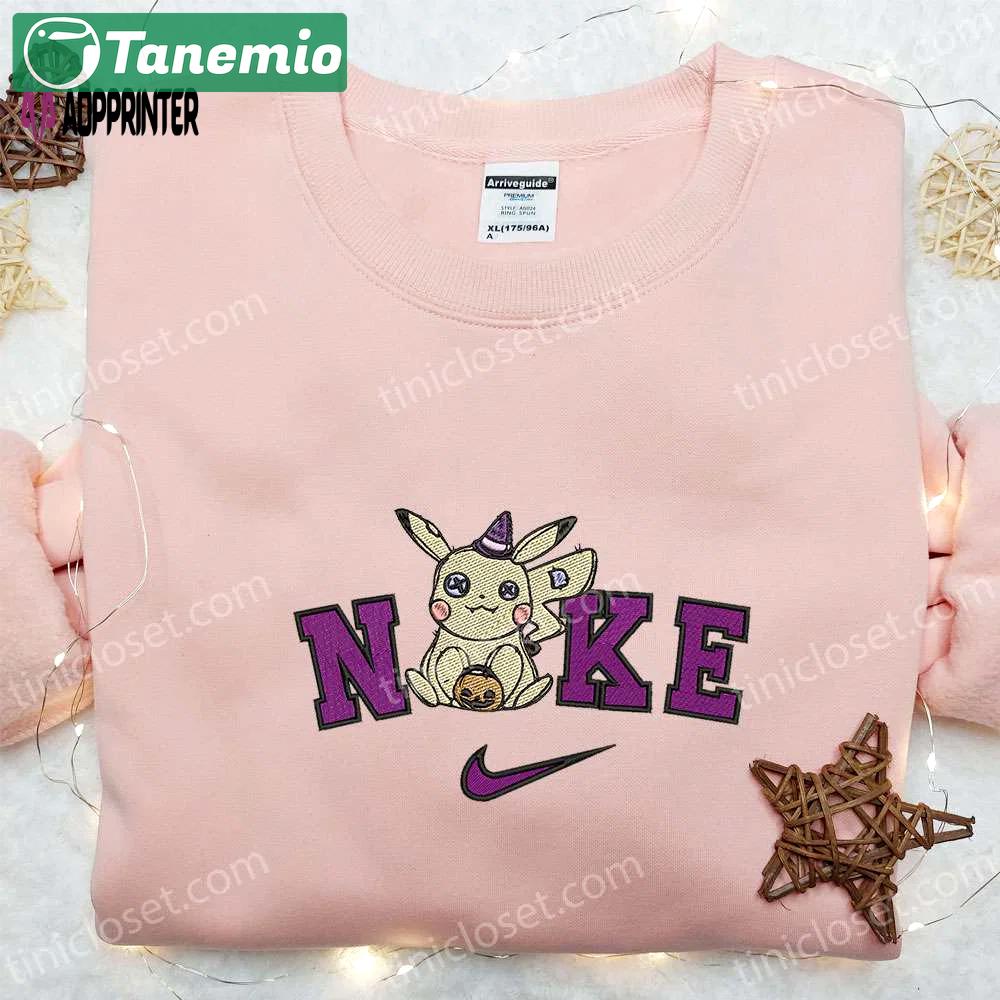 Nike x pikachu witch halloween embroidered shirt – pokemon inspired Embroidered Shirt