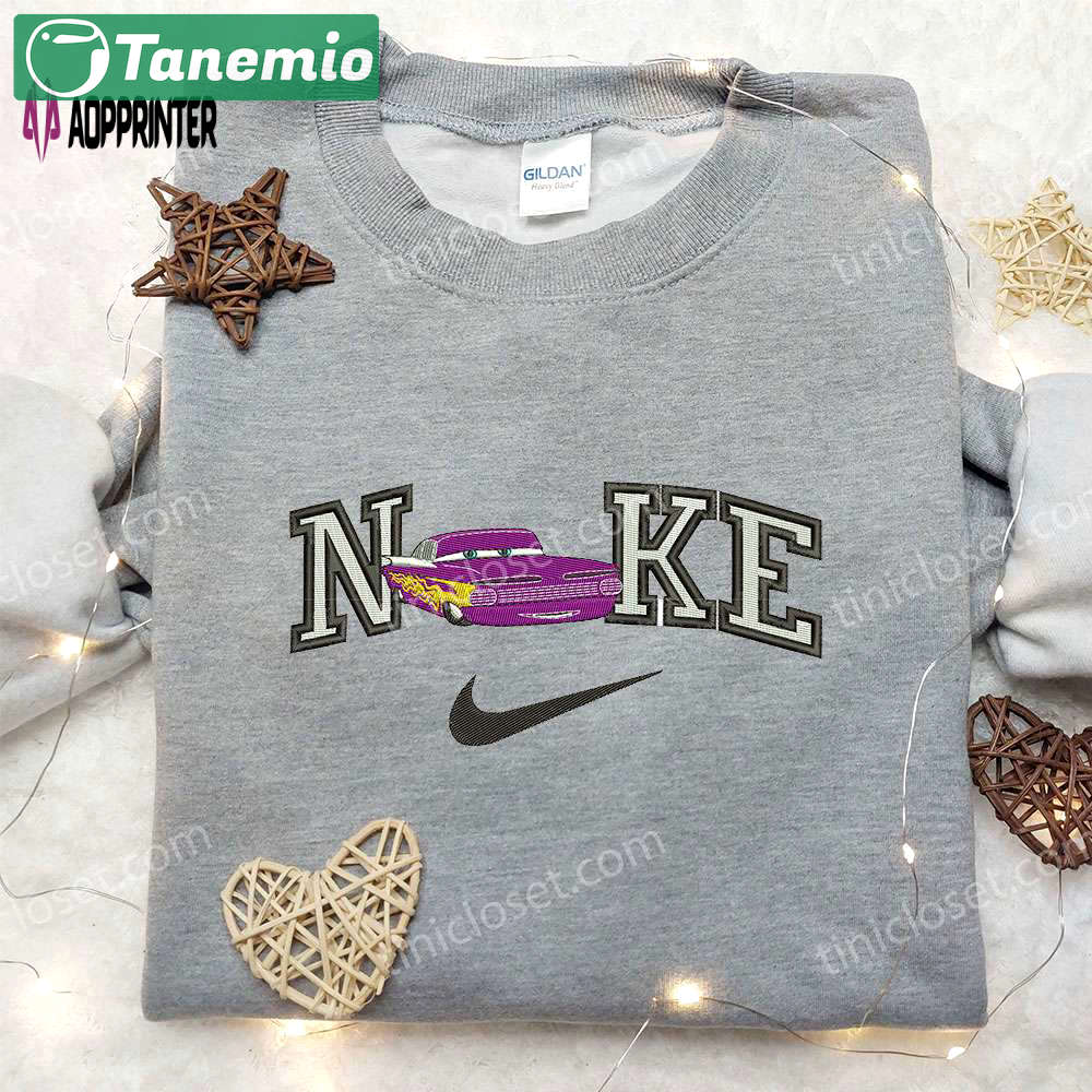 Nike x ramone embroidered sweatshirt pixar cars disney shirt nike inspired embroidered shirt Embroidered Shirt