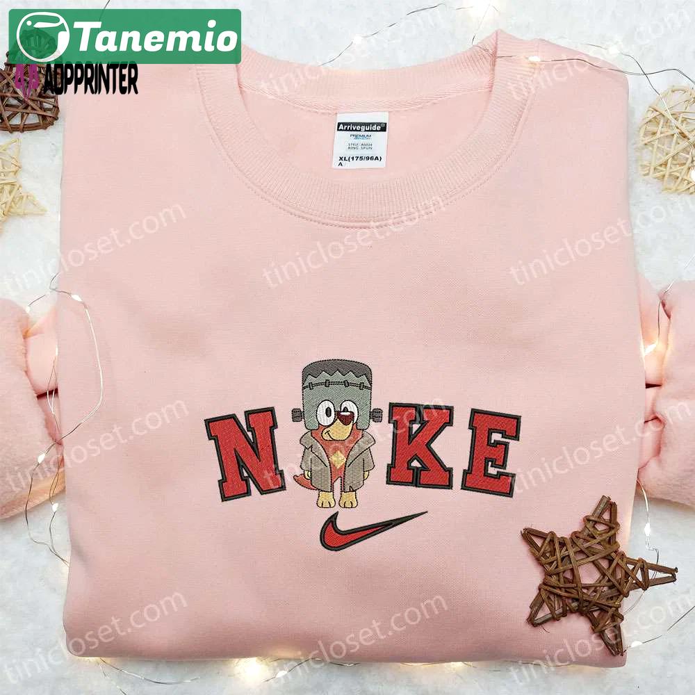 Nike x rusty bluey halloween embroidered hoodie & t-shirt: cute & inspired sweatshirt Embroidered Shirt