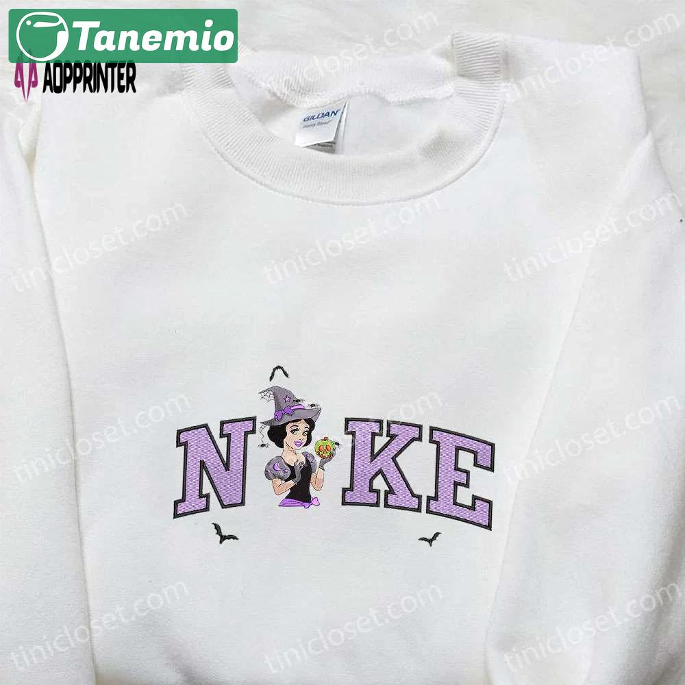 Nike x spooky princess poison apple embroidered shirt: amazing halloween inspired tee Embroidered Shirt