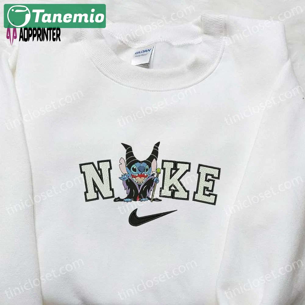 Nike x stitch witch embroidered sweatshirt halloween disney t-shirt custom nike hoodie Embroidered Shirt
