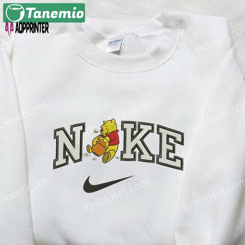 Nike x winnie the pooh embroidered sweatshirt: disney-inspired nike-inspired shirt Embroidered Shirt