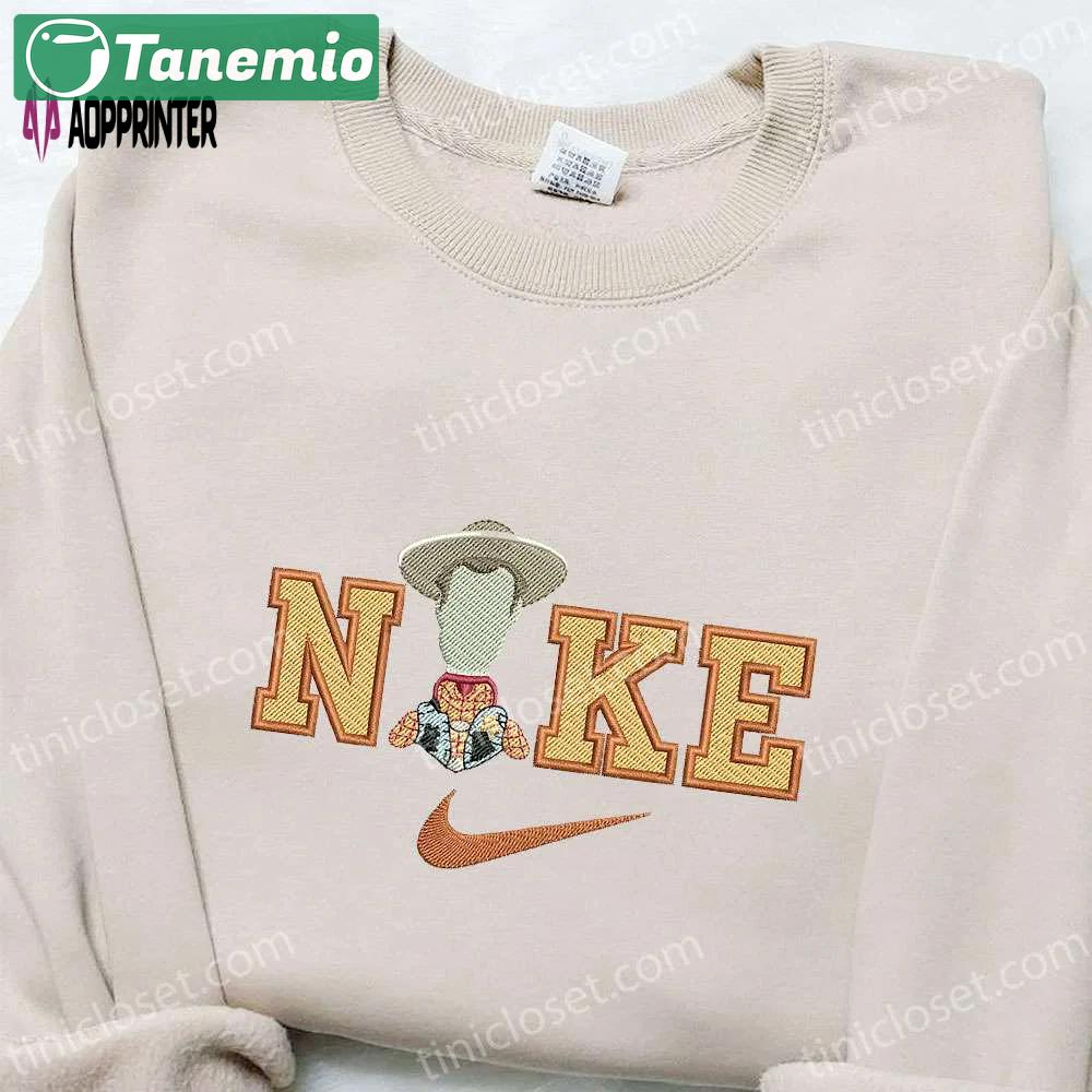 Nike x woody cartoon embroidered shirt & disney characters hoodie: best family gift ideas Embroidered Shirt