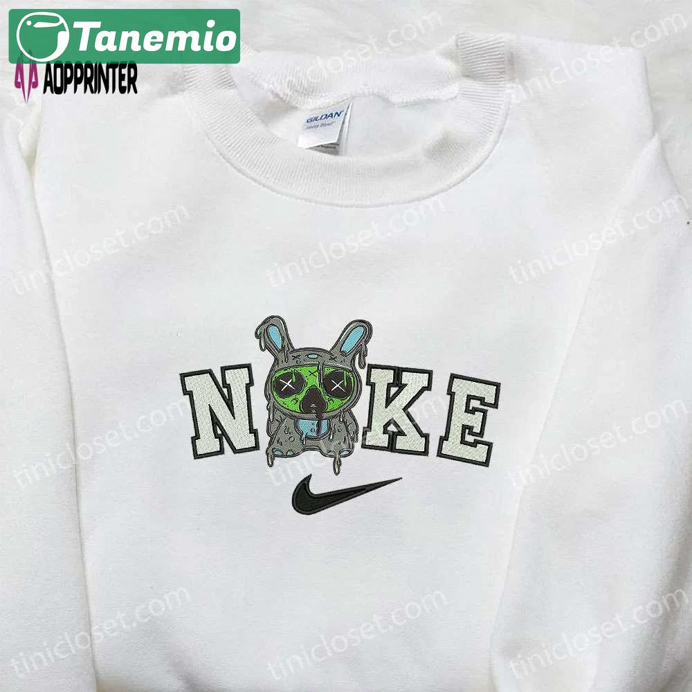 Nike x zombie stitch embroidered sweatshirt disney halloween hoodie inspired shirt Embroidered Shirt