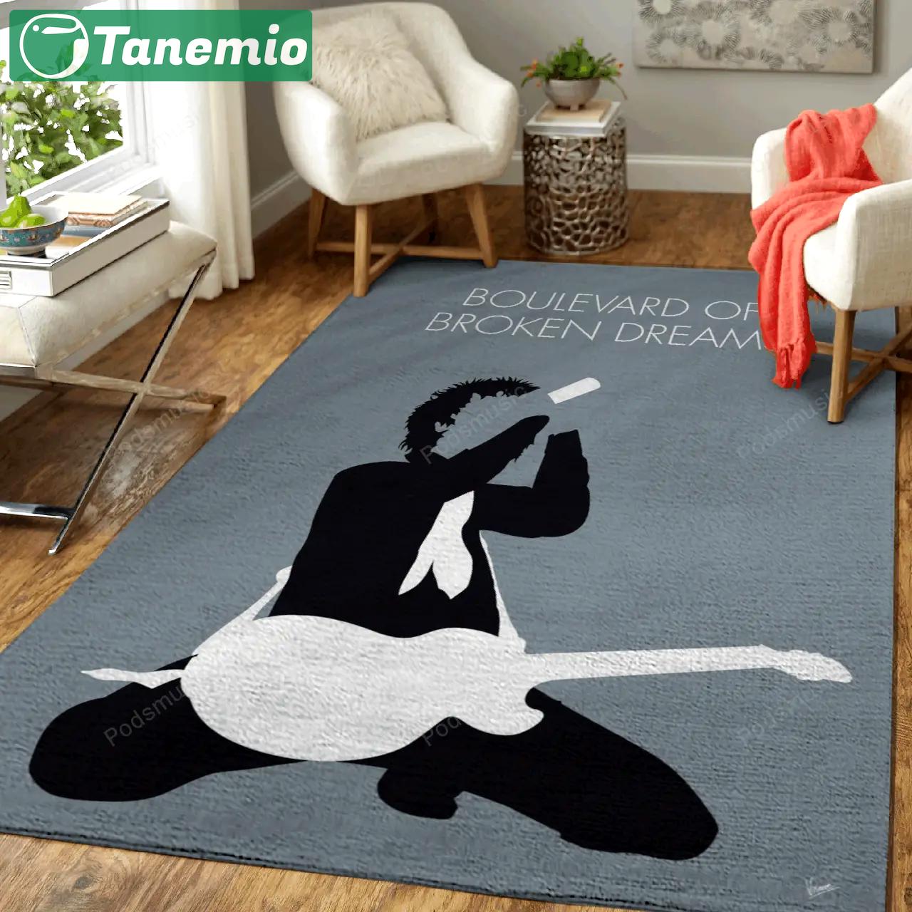 No117 my green day minimal music artwork minimal music artworks art for fans area rug living room carpet rug regtangle decor home decor Rectangle Rug