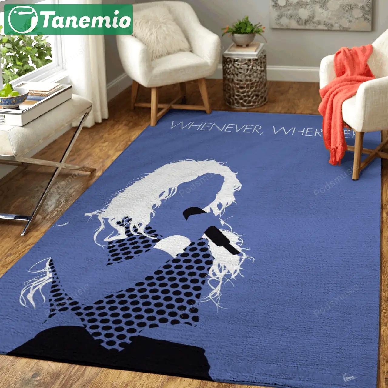 No168 my shakira minimal music artwork minimal music artworks art for fans area rug living room carpet rug regtangle carpet floor decor home decor Rectangle Rug