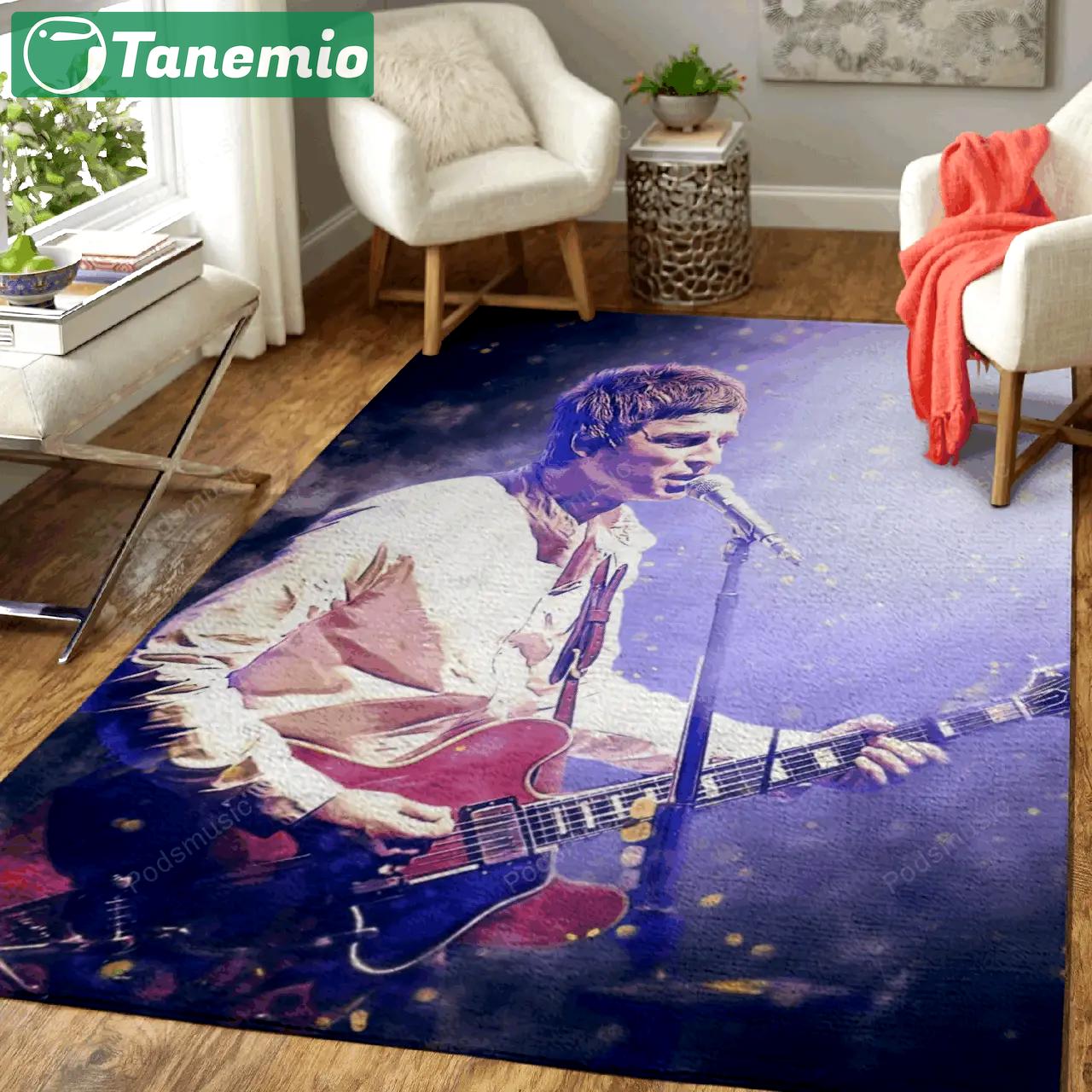 Noel gallagher oasis band compilation music art art for fans area rug living room carpet rug regtangle carpet floor decor home decor Rectangle Rug
