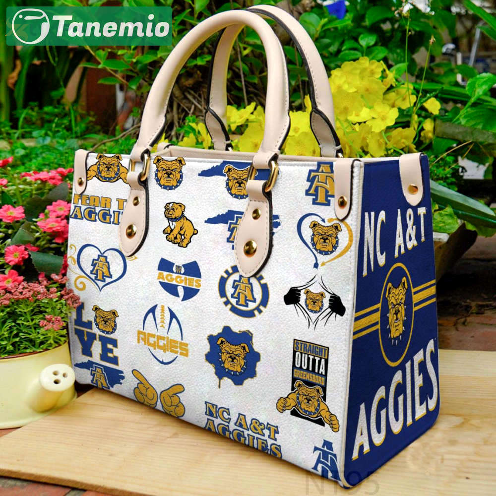 North carolina a&t aggies leather  handbag gift for  women 3044 Women Leather Hand Bag