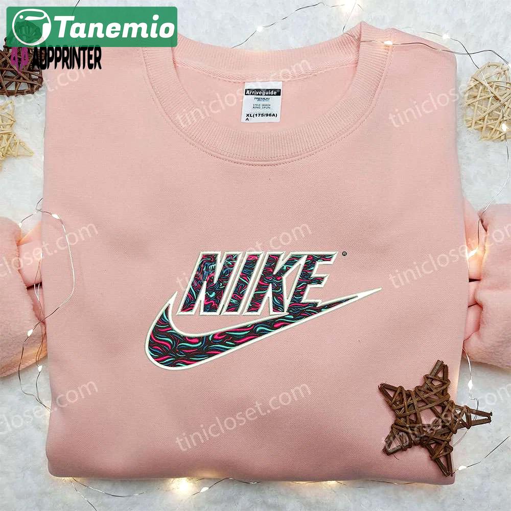 Ocean motifs x nike embroidered sweatshirt: best nike inspired gift for family Embroidered Shirt