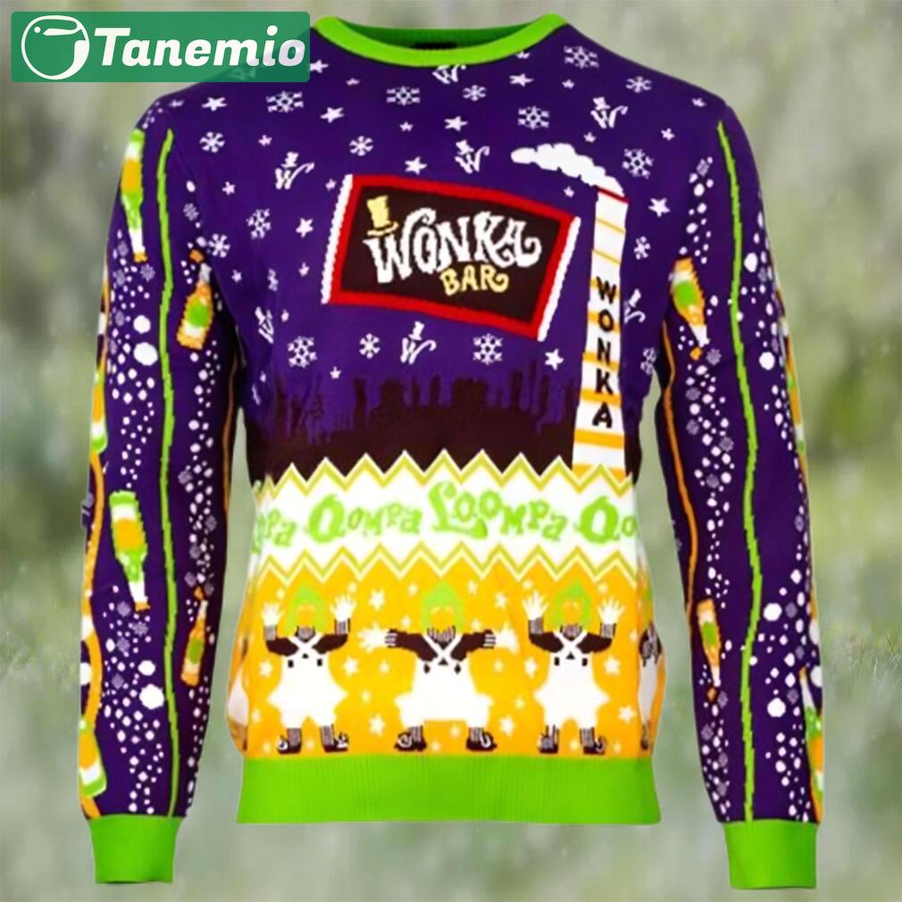 Official willy wonka and the chocolate factory ugly christmas sweater Christmas Ugly Sweater