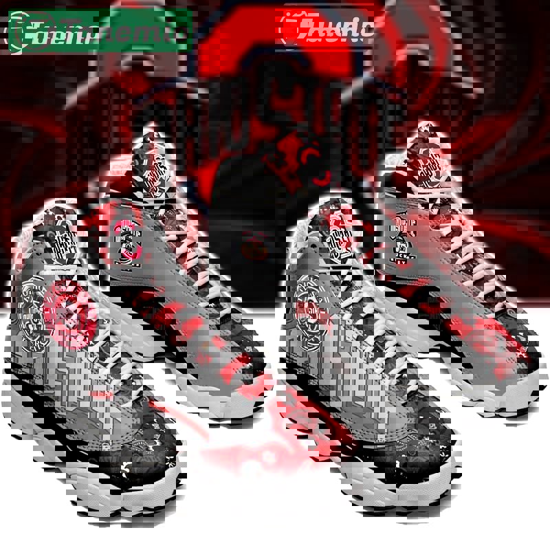 Ohio state buckeyes football team jordan 13 Air Jordan 13 Full Size For Fans Gifts For Men Women Shoes Sneakers