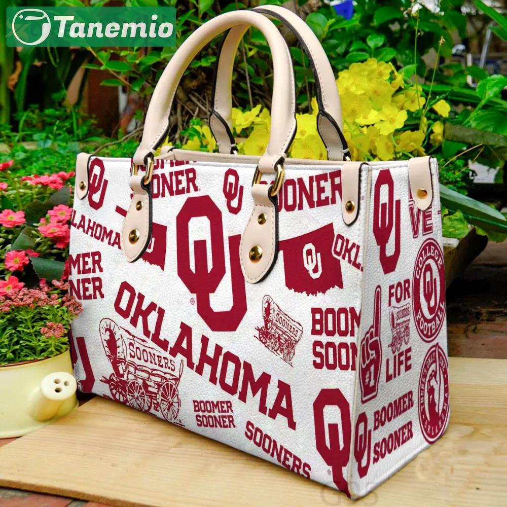 Oklahoma sooners a1 leather bag g95 1687 Women Leather Hand Bag