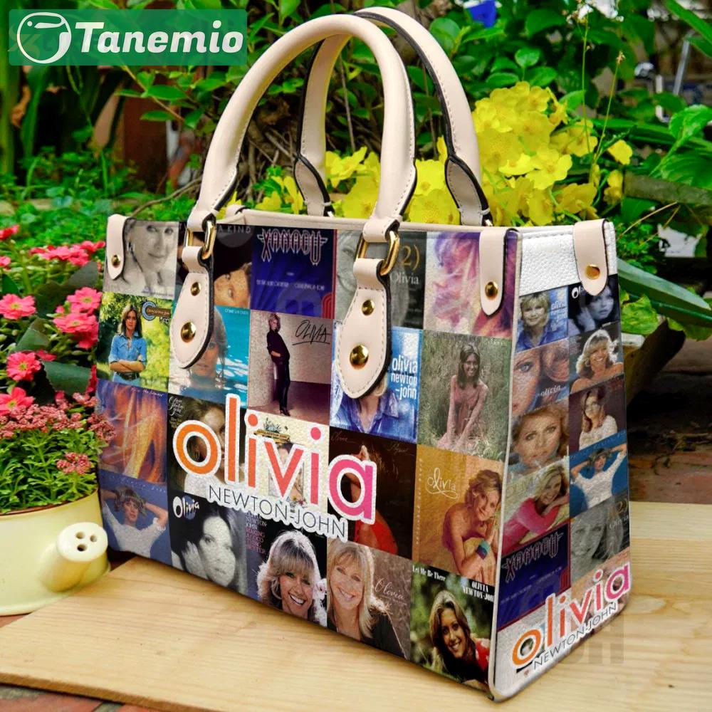 Olivia newton-john leather bag for women gift 1676 Women Leather Hand Bag