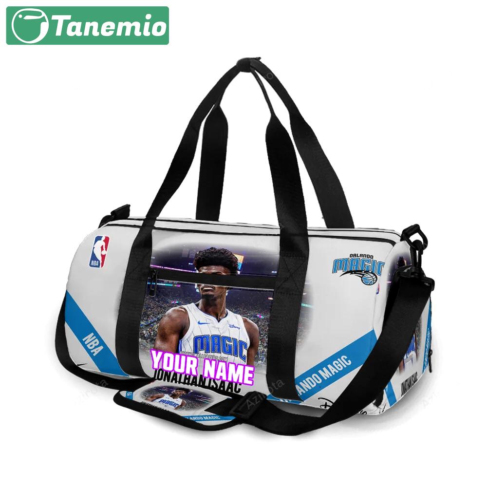 Orlando magic jonathan isaac1 personalized name travel bag gym bag 1615 Travel Bag