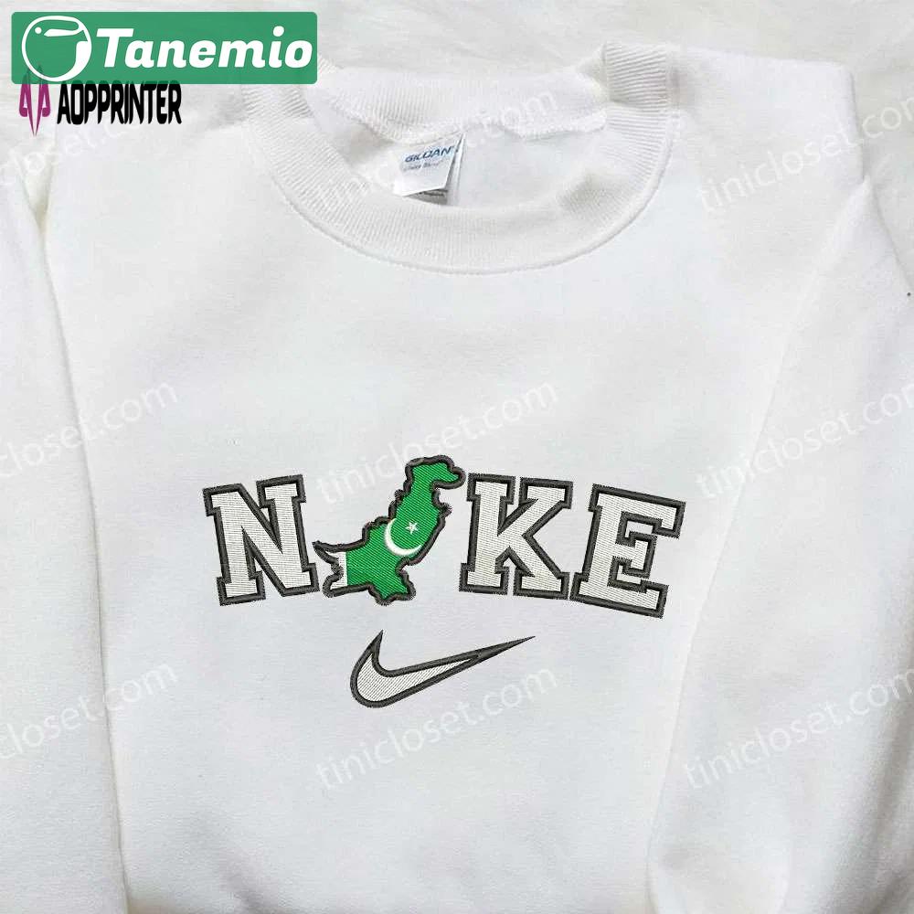 Pakistan map x nike embroidered sweatshirt: national day gift ideas Embroidered Shirt