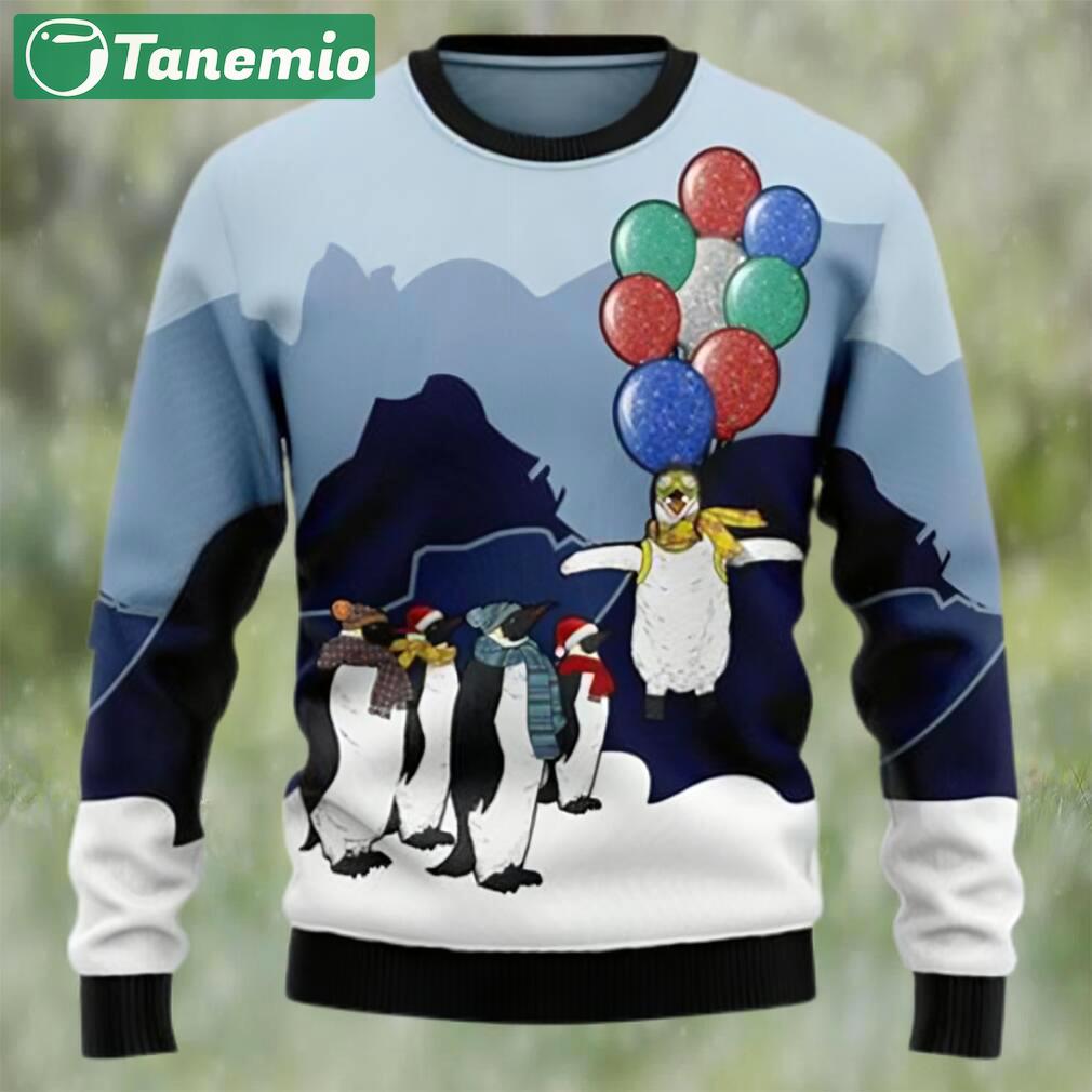 Penguin christmas balloon penhuin lover ugly christmas sweater Christmas Ugly Sweater