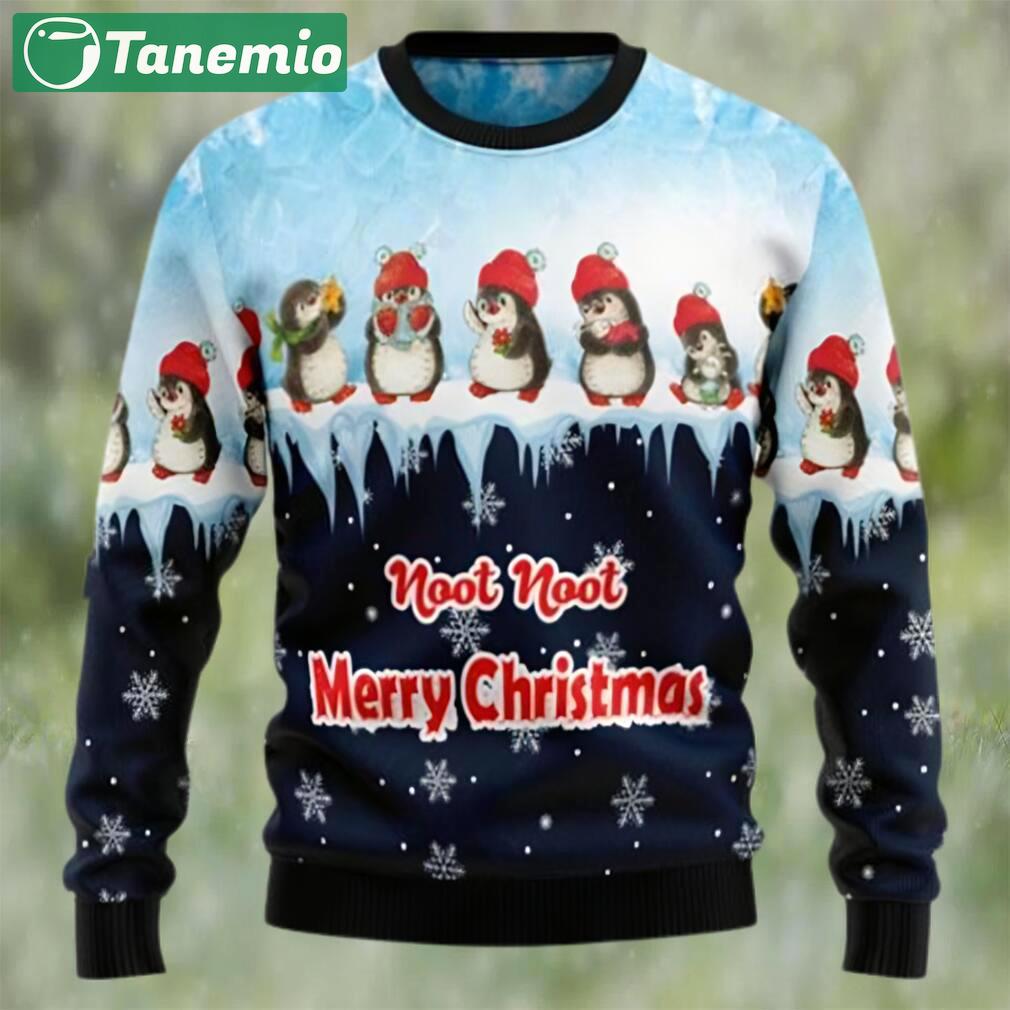 Penguin hang out ugly christmas holiday sweater Christmas Ugly Sweater