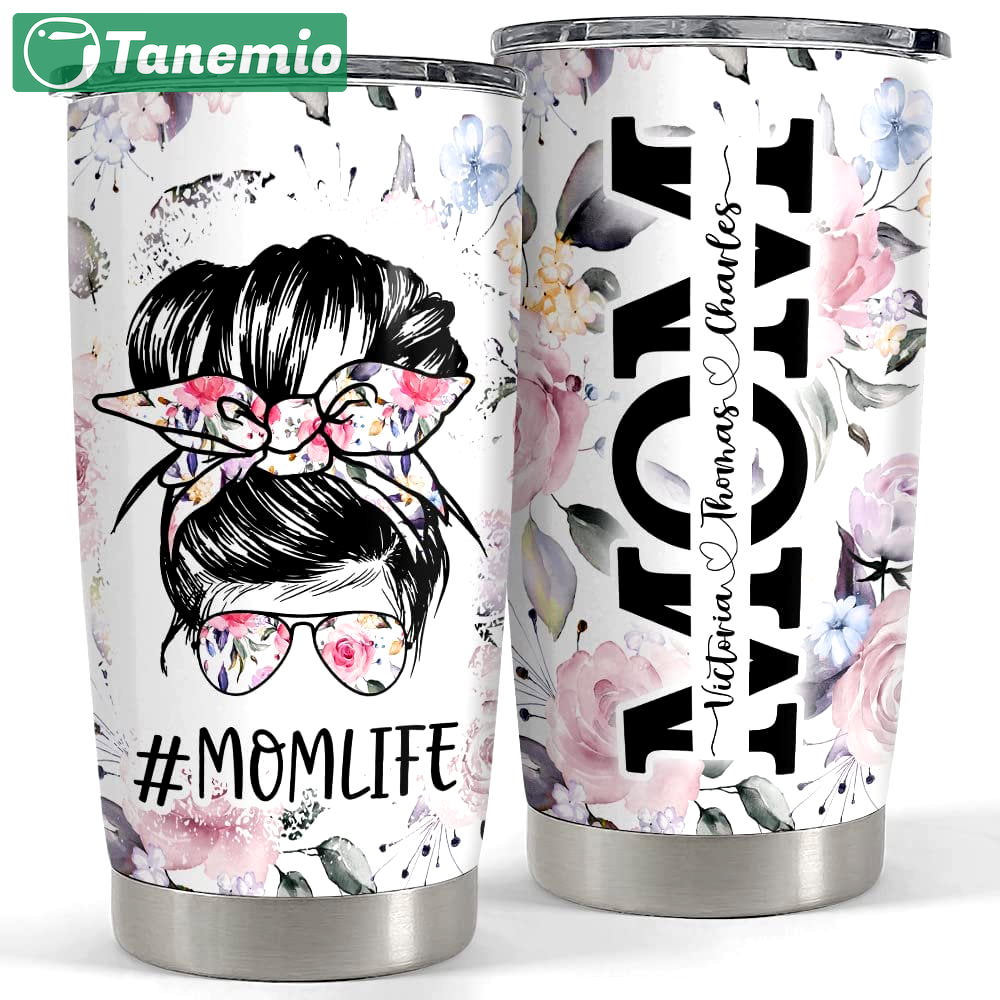 Personalized mom tumbler mom life floral style mother’s day gifts Personalized Tumbler