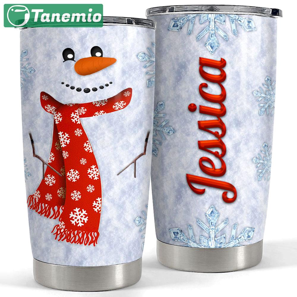 Personalized snowman tumbler with customize name Personalized Tumbler