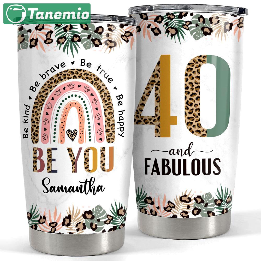 Personalized tumbler for mom grandma with customize age and name Personalized Tumbler