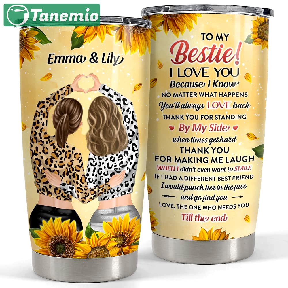 Personalized tumbler thank you for making me laugh for bestie Personalized Tumbler