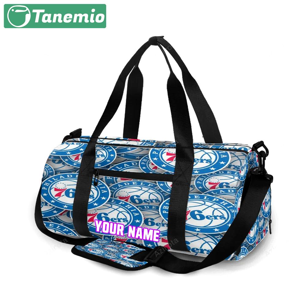 Philadelphia 76ers 8 personalized name travel bag gym bag 2221 Travel Bag