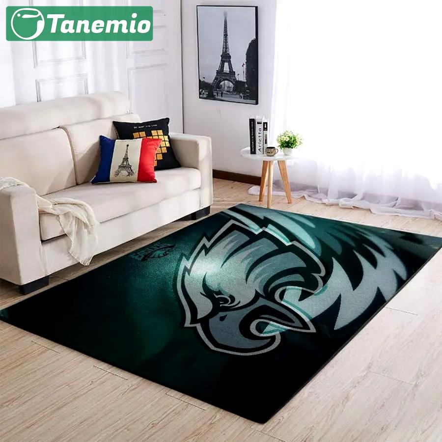Philadelphia eagles area rug living room rug home decor nfl carpet rug 2003274 Rectangle Rug