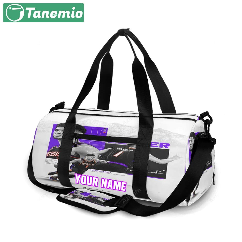 Phoenix suns devin booker 1 v1 personalized name travel bag gym bag 2220 Travel Bag