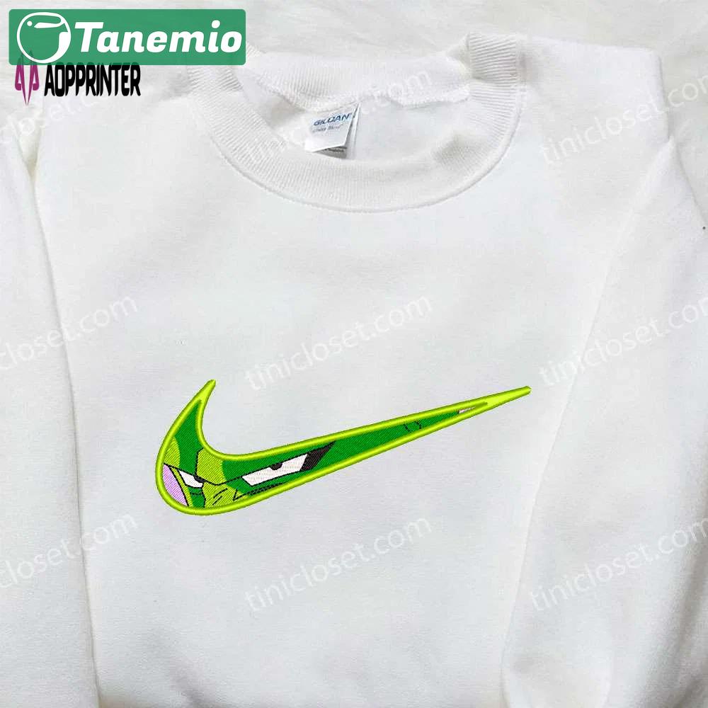 Piccolo x nike swoosh embroidered sweatshirt & dragon ball nike inspired shirts Embroidered Shirt