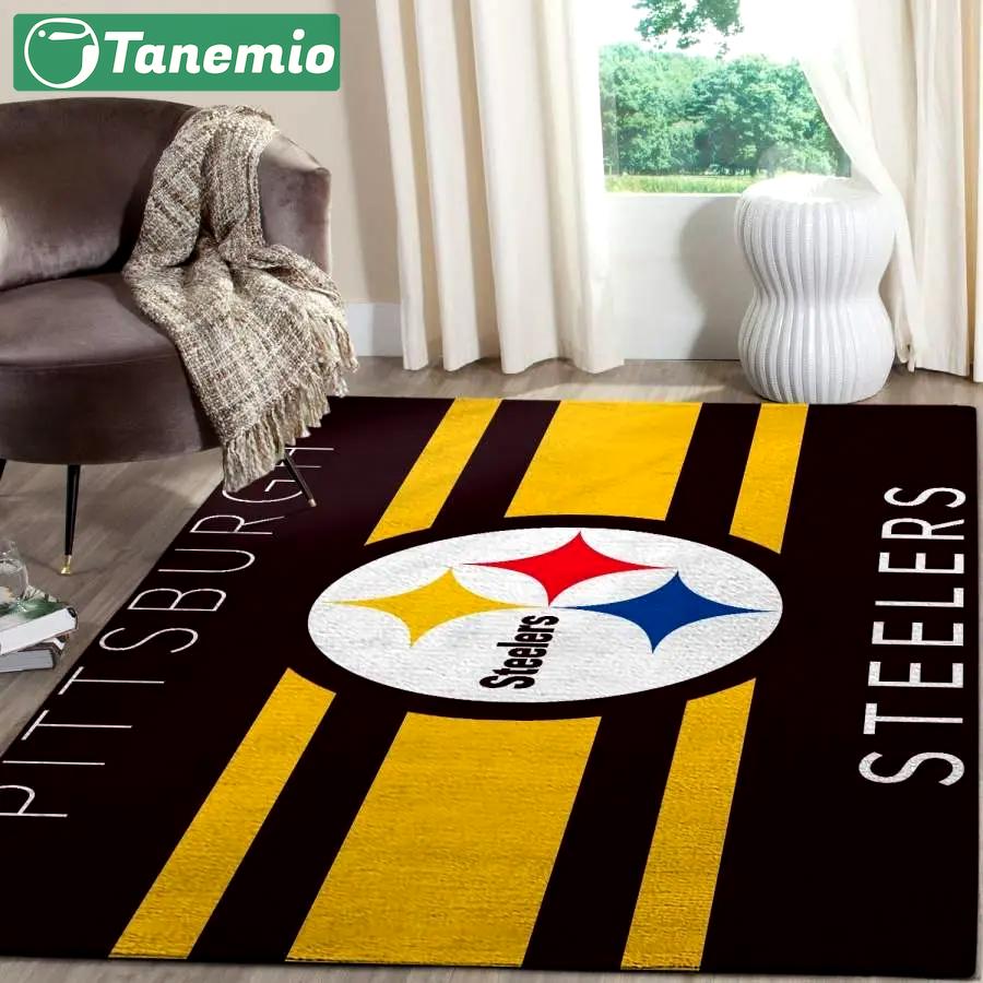 Pittsburgh steelers area rug living room rug home decor nfl team logo 2003273 Rectangle Rug