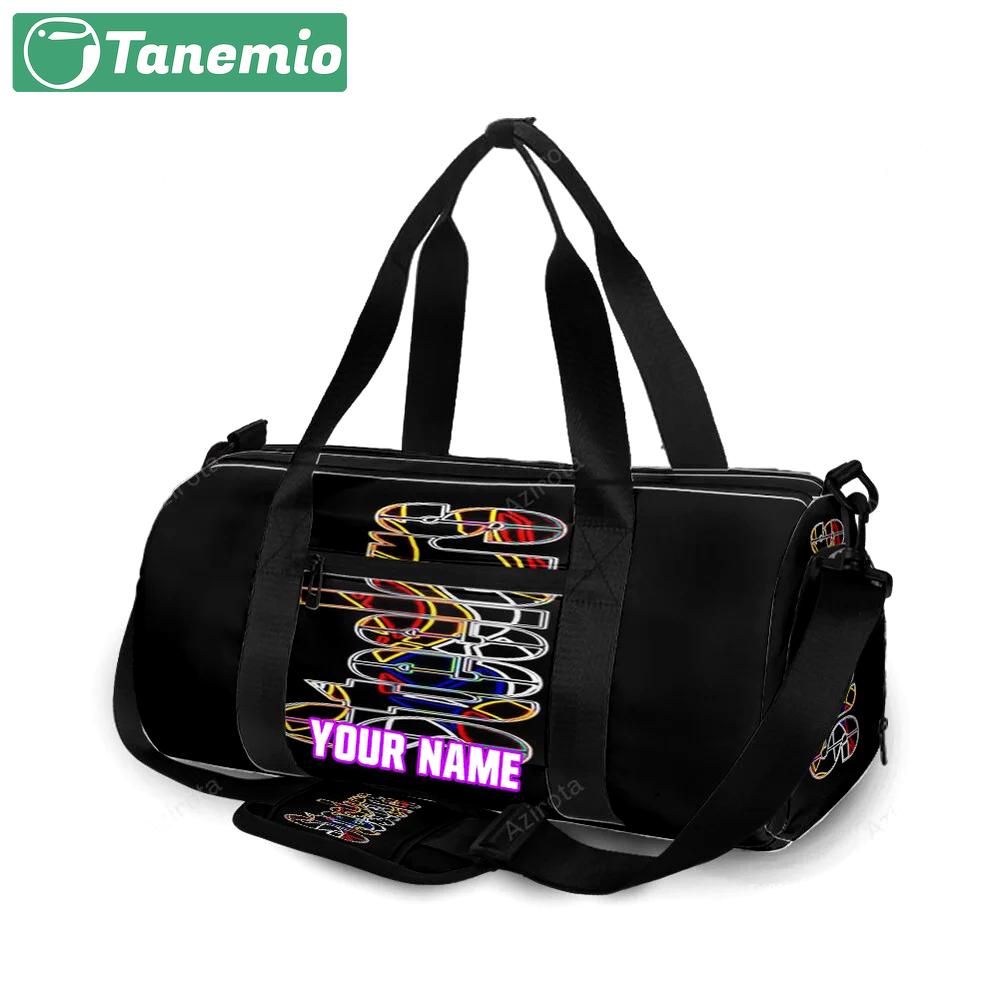 Pittsburgh steelers emblem colorful personalized name travel bag gym bag 772 Travel Bag