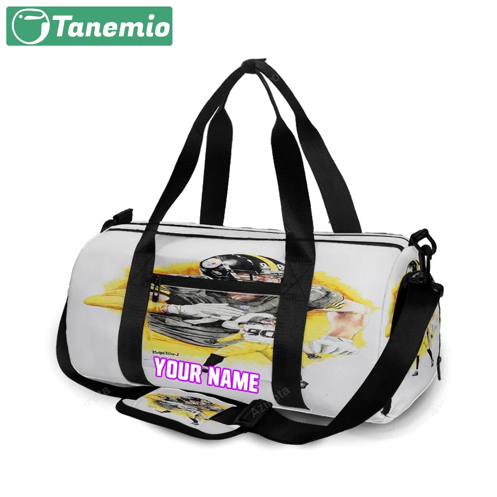 Pittsburgh steelers t j watt no90 m6 personalized name travel bag gym bag 2001 Travel Bag