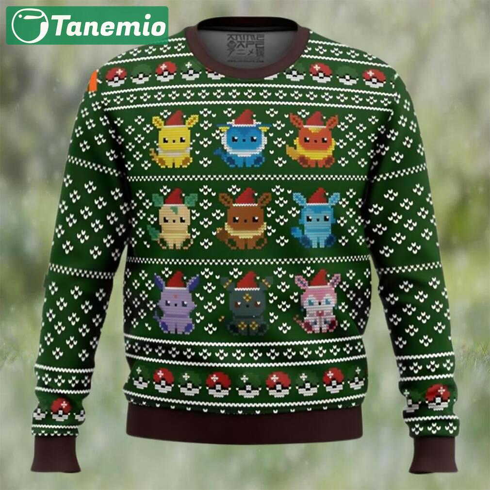 Pokemon eevee eeveelutions ugly christmas sweater Christmas Ugly Sweater
