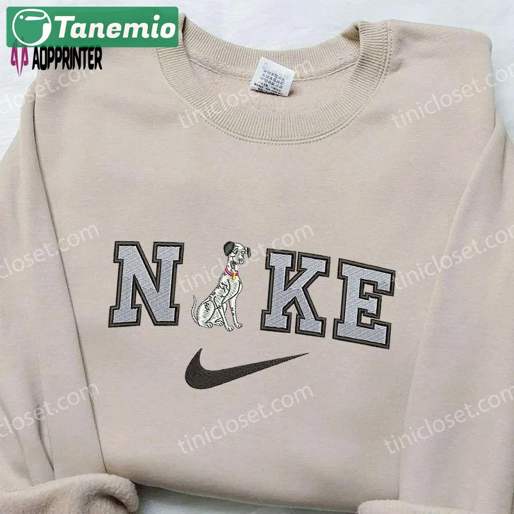 Pongo x nike embroidered shirt: the 101 dalmatians custom design Embroidered Shirt
